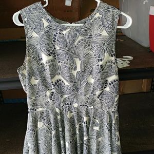 Maison Jules Fit& Flare Butterfly Dress